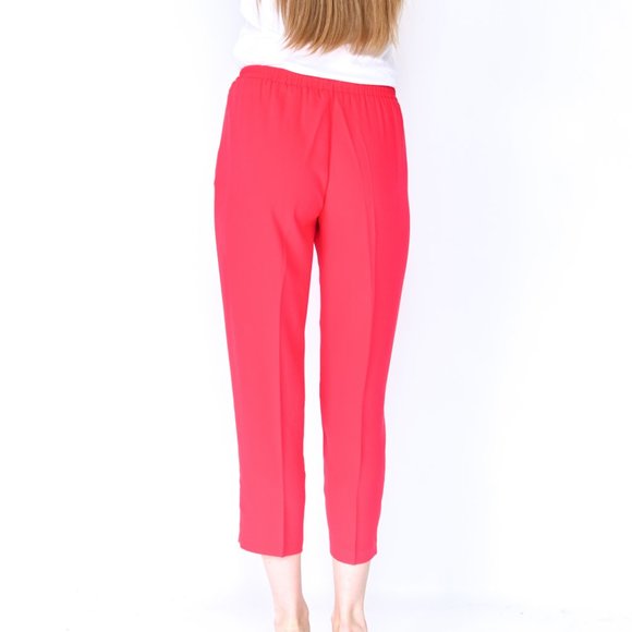 AMANDA UPRICHARD Albany Cherry Pink Cropped Pant - Picture 4 of 6